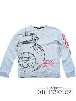 Zvětšit šedá mikina pro kluky starwars secondhand