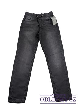 Zvětšit Tmavě šedé žíhané rifle pro kluky outlet