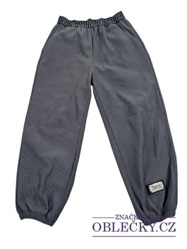 Zvětšit Šedé vzorované kalhoty pro holky secondhand 