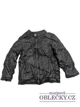 Zvětšit Černá koženková bunda pro holky secondhand