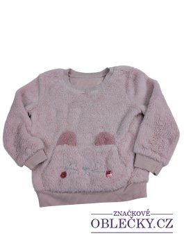 Zvětšit Růžová mikina pro holky s kočičkou secondhand